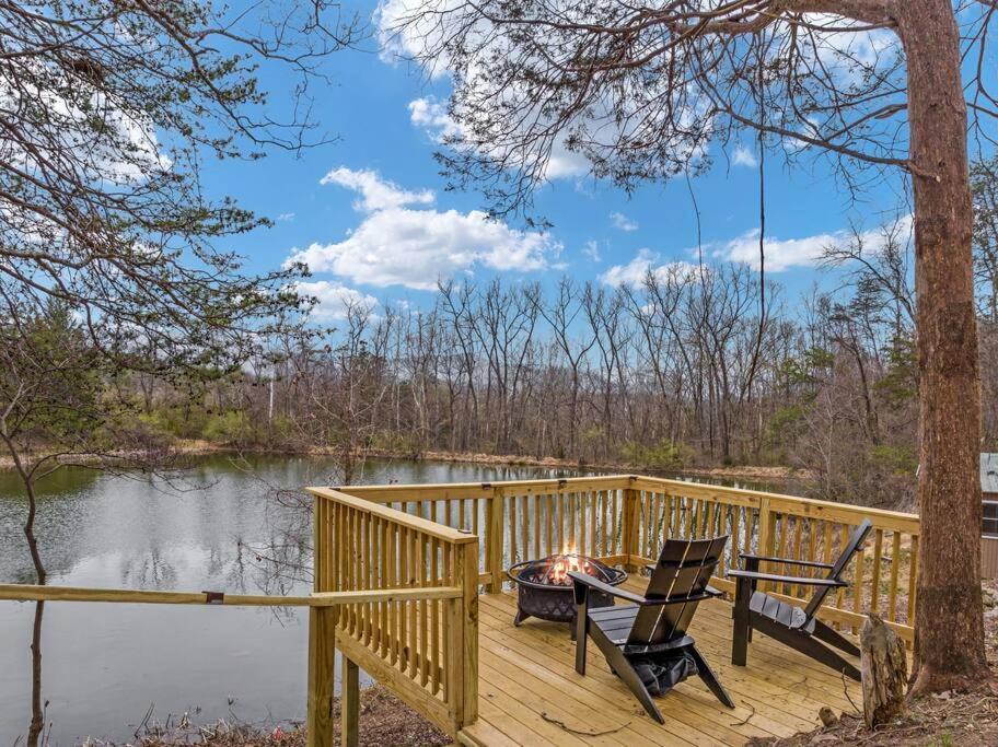 Lazy Lake 3Br Cabin W/ Mtn Views + Hot Tub +Wi-Fi Luray Esterno foto
